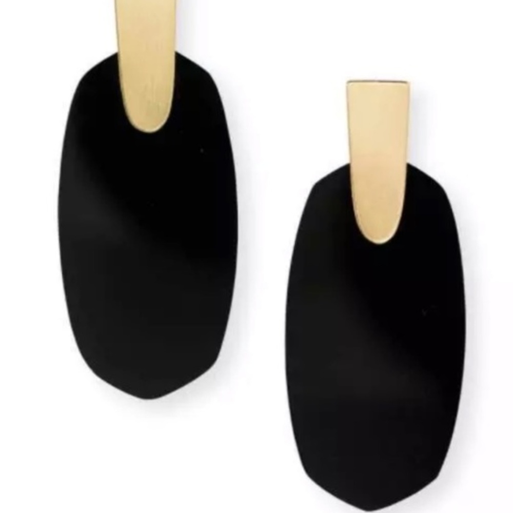 Brand New Black Stone Earrings